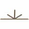 Ekena Millwork Saratoga Smooth Timber Gable Bracket, Douglas Fir, 84"W x 38"H x 1 1/2"D x 3 1/2"F, 11/12 Pitch GBW084X38X0204SAR00SDF - alternate 4